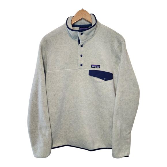 Patagonia Synchilla Snap Fleece Jacket Gray Blue Gorpcore Medium Mens - Picture 1 of 12